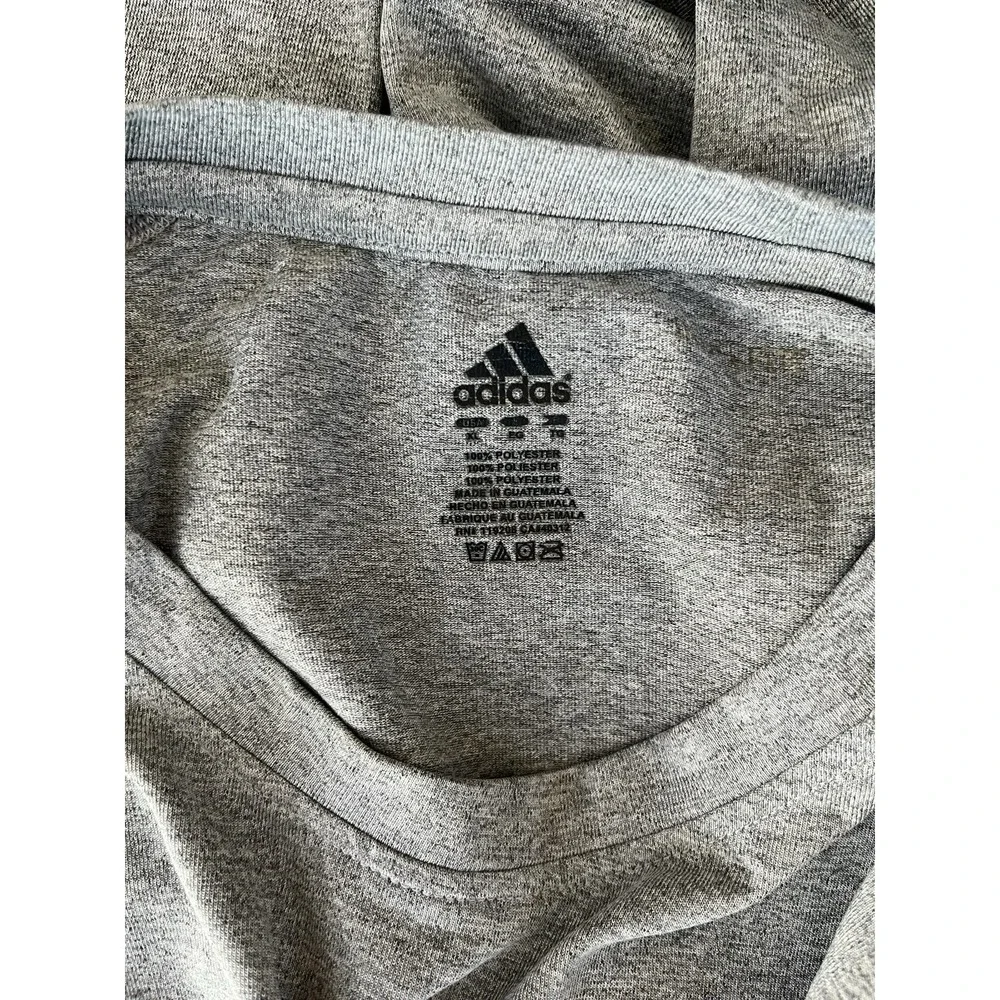 Adidas Portland Trail Blazers T Shirt Mens XL Gray Long Sleev NBA Basketball Tee